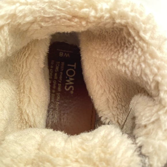 Toms Sherpa Lined Ankle Boot Convertible Shoes. Size 8w - Picture 11 of 13